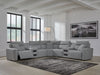 ModMax II - Salt And Pepper - Reclining Sectional – Reclining Sectionals by Signature Design by Ashley® at Furniture Wholesale Plus , Nashville furniture store