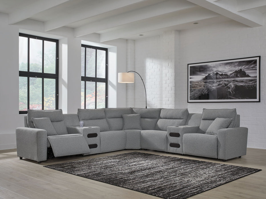 ModMax II - Salt And Pepper - Reclining Sectional – Reclining Sectionals by Signature Design by Ashley® at Furniture Wholesale Plus , Nashville furniture store