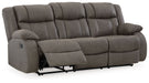 First Base - Reclining Sofa - Gunmetal – Reclining Sofas by Signature Design by Ashley® at Furniture Wholesale Plus , Nashville furniture store