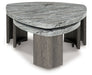 Surmour - Stacked Cocktail Table - Gray / Brown – Nesting Tables by Signature Design by Ashley® at Furniture Wholesale Plus , Nashville furniture store