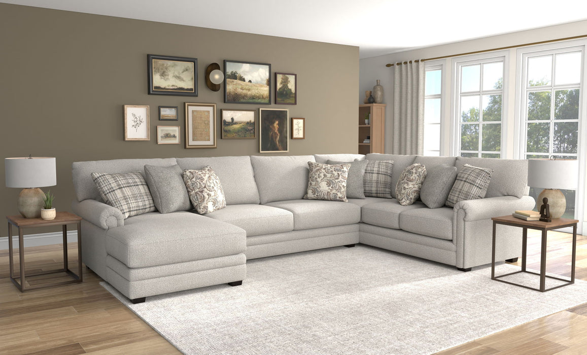 Livingston - Sectional With Comfort Coil Seating And Accent Pillows Included – Stationary Sectionals by Jackson at Furniture Wholesale Plus , Nashville furniture store