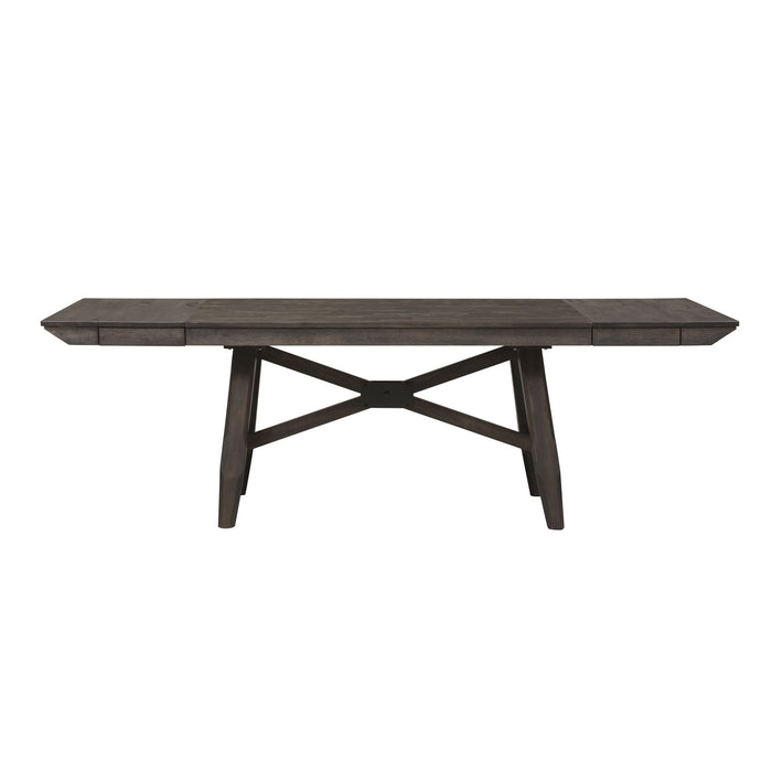 Double Bridge - Trestle Table Set – 5 Piece Dining Room Sets by Liberty Furniture at Furniture Wholesale Plus , Nashville furniture store