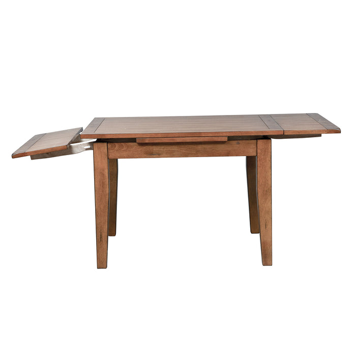 Treasures - Retractable Leg Table - Rustic Oak – Dining Tables by Liberty Furniture at Furniture Wholesale Plus , Nashville furniture store