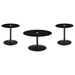 Ganso - Round Glass Top Coffee And End Table Set – Table Sets by Coaster Fine Furniture at Furniture Wholesale Plus , Nashville furniture store