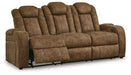 Wolfridge - 2 Pc. - Power Reclining Sofa, Power Reclining Loveseat With Console - Brindle – Reclining Sofas & Loveseats by Signature Design by Ashley® at Furniture Wholesale Plus , Nashville furniture store