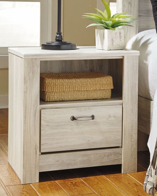 Bellaby - One Drawer Night Stand - Whitewash – Accent Nightstands by Signature Design by Ashley® at Furniture Wholesale Plus , Nashville furniture store