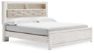 Altyra - King Bookcase Panel Bed - White – Storage Beds by Signature Design by Ashley® at Furniture Wholesale Plus , Nashville furniture store