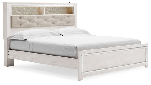 Altyra - King Bookcase Panel Bed - White – Storage Beds by Signature Design by Ashley® at Furniture Wholesale Plus , Nashville furniture store