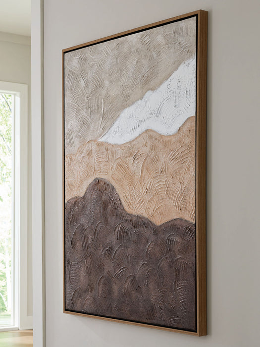 Fanthorne - Wall Art - Tan / Brown / White – Canvas Art by Signature Design by Ashley® at Furniture Wholesale Plus , Nashville furniture store