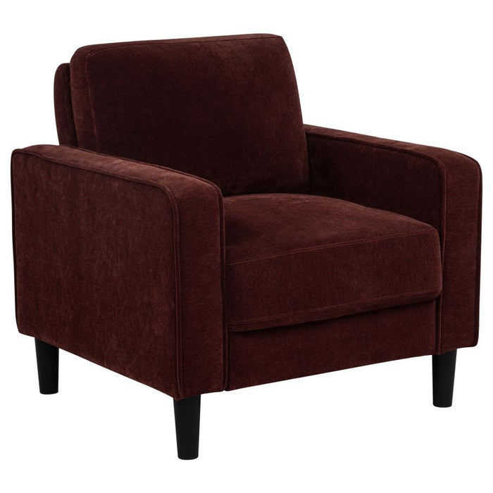 Ruth - Upholstered Track Arm Accent Chair – Arm Chairs by Coaster Fine Furniture at Furniture Wholesale Plus , Nashville furniture store