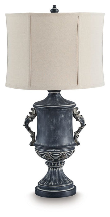 Morvanford - Poly Table Lamp - Antique Black – Table Lamps by Signature Design by Ashley® at Furniture Wholesale Plus , Nashville furniture store