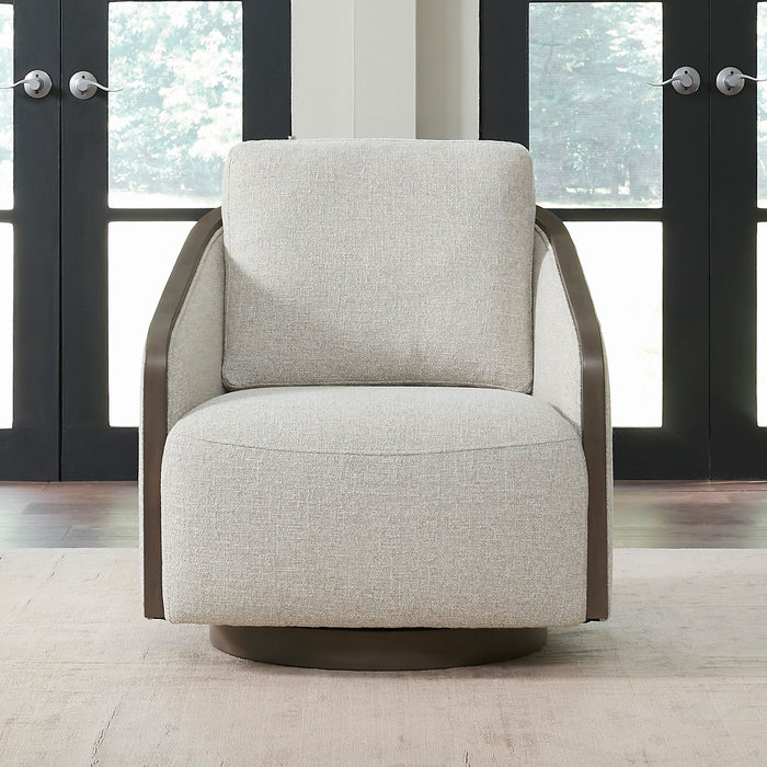 Nora - Upholstered Swivel Accent Chair – Swivel Chairs by Liberty Furniture at Furniture Wholesale Plus , Nashville furniture store