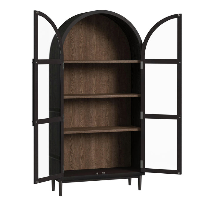 Santiago - Bookcase - Espresso Black – Standard Bookcases by Elements International at Furniture Wholesale Plus , Nashville furniture store