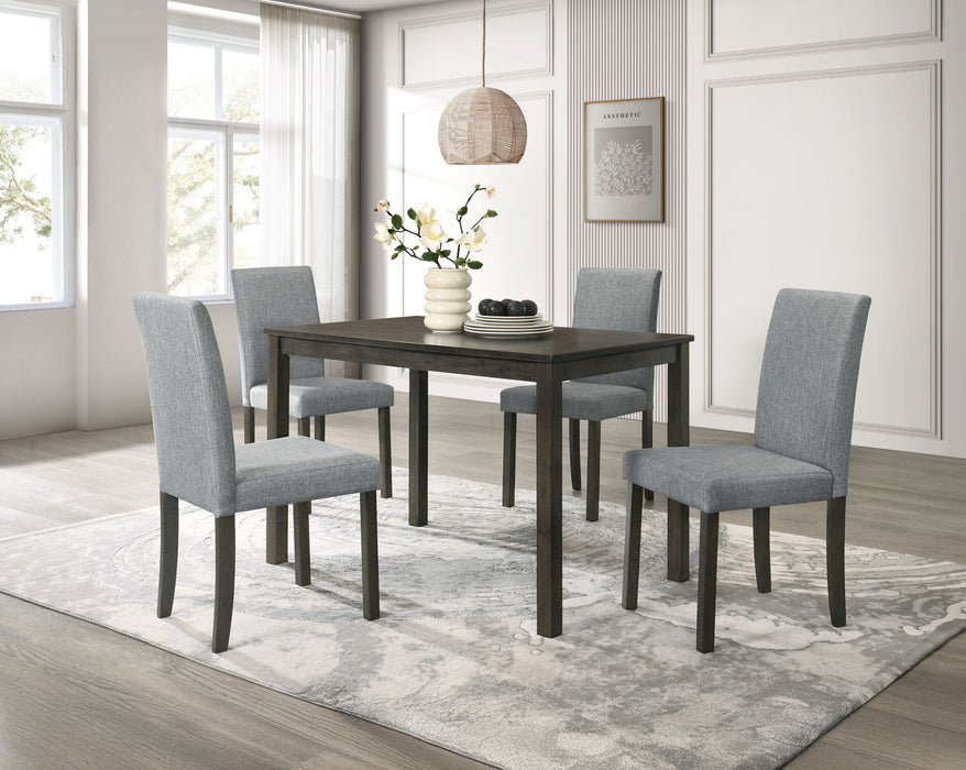 Melshire - 5 Piece Dining Room Set - Dark Brown – 5 Piece Dining Room Sets by Crown Mark at Furniture Wholesale Plus , Nashville furniture store