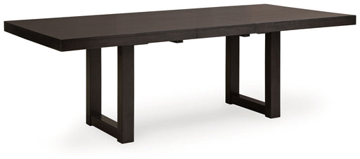 Neymorton - Rectangular Dining Room Butterfly Extension Table - Dark Grayish Brown – Dining Tables with Extensions by Signature Design by Ashley® at Furniture Wholesale Plus , Nashville furniture store