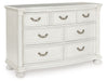 Montelaine - Dresser - Antique White – Dressers by Benchcraft® at Furniture Wholesale Plus , Nashville furniture store