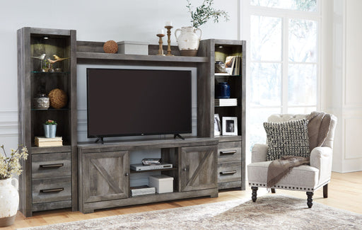 Wynnlow - Home Entertainment Set - Premium Entertainment Centers from Signature Design by Ashley® - Just $678! Shop now at Furniture Wholesale Plus  We are the best furniture store in Nashville, Hendersonville, Goodlettsville, Madison, Antioch, Mount Juliet, Lebanon, Gallatin, Springfield, Murfreesboro, Franklin, Brentwood