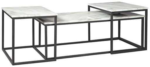 Donnesta - Occasional Table Set (Set of 3) - Gray / Black – Table Sets by Signature Design by Ashley® at Furniture Wholesale Plus , Nashville furniture store