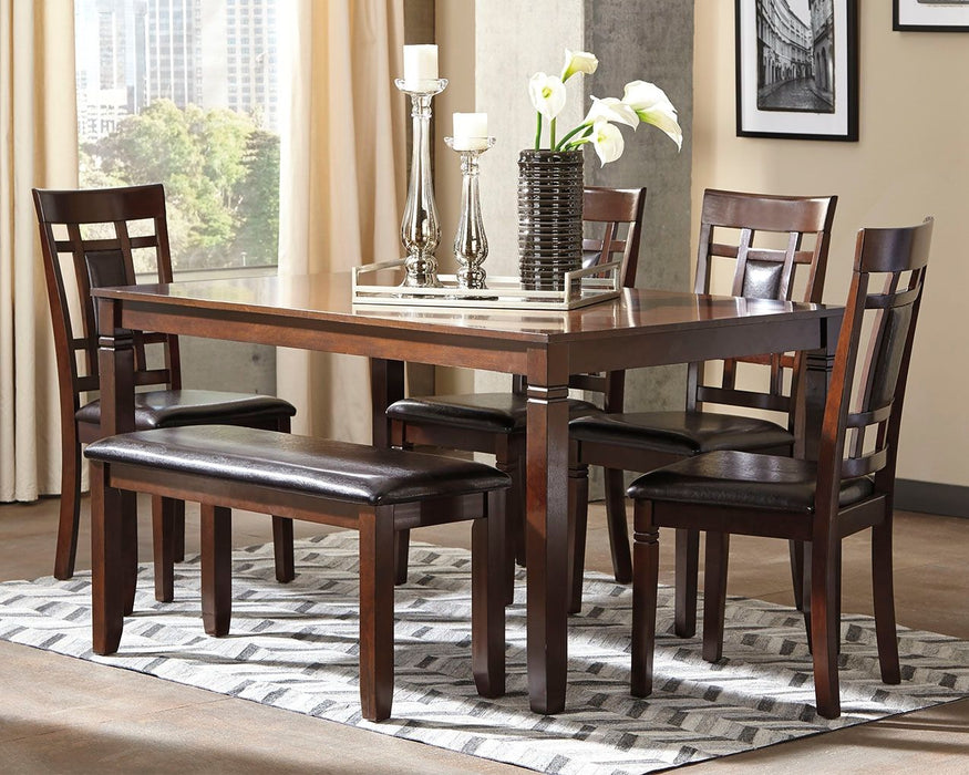 Bennox - Dining Room Table Set (Set of 6) - Brown – 6 Piece Dining Room Sets by Signature Design by Ashley® at Furniture Wholesale Plus , Nashville furniture store