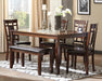 Bennox - Dining Room Table Set (Set of 6) - Brown – 6 Piece Dining Room Sets by Signature Design by Ashley® at Furniture Wholesale Plus , Nashville furniture store