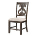 Stone - Wooden Swirl Back Side Chair (Set of 2) – Chair Sets by Elements International at Furniture Wholesale Plus , Nashville furniture store