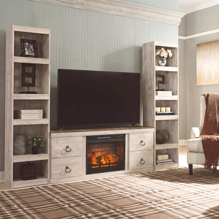 Willowton - Entertainment Center With Fireplace Option – Entertainment Centers by Signature Design by Ashley® at Furniture Wholesale Plus , Nashville furniture store