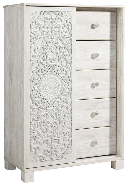 Paxberry - Dressing Chest - Whitewash – Accent Chests by Signature Design by Ashley® at Furniture Wholesale Plus , Nashville furniture store