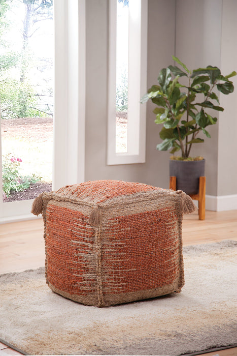 Jafar - Square Handwoven Jute Pouf - Red - Premium Accent Poufs from Steve Silver Furniture - Just $139! Shop now at Furniture Wholesale Plus  We are the best furniture store in Nashville, Hendersonville, Goodlettsville, Madison, Antioch, Mount Juliet, Lebanon, Gallatin, Springfield, Murfreesboro, Franklin, Brentwood
