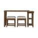 Carolina Park - 3 Piece Console Set - Amber Brown – 3 Piece Living Room Sets by Liberty Furniture at Furniture Wholesale Plus , Nashville furniture store