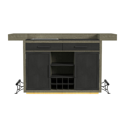 Jemma - Bar Table With Light - Gray And Dark Espresso – Bar Tables by Elements International at Furniture Wholesale Plus , Nashville furniture store