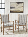 Ridgester - Dining Upholstered Arm Chair (Set of 2) - Light Brown – Chair Sets by Benchcraft® at Furniture Wholesale Plus , Nashville furniture store