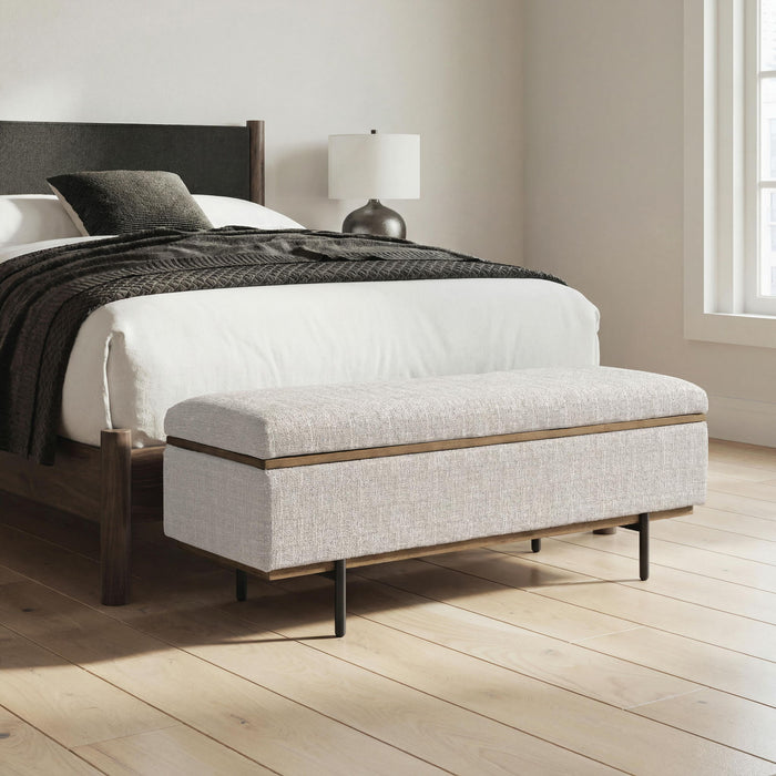 Dettaford Next-Gen Nuvella - Storage Bench - Stone – Storage Benches by Signature Design by Ashley® at Furniture Wholesale Plus , Nashville furniture store