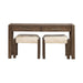 Broadmore - 3 Piece Table Set (1 Console Table 2 Console Stools) - Cobblestone Brown – 3 Piece Living Room Sets by Liberty Furniture at Furniture Wholesale Plus , Nashville furniture store