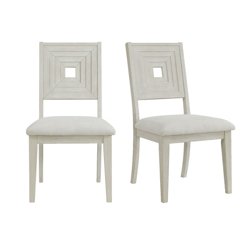 Avalanche - Dining Side Chair (Set of 2) - Antique White – Chair Sets by Elements International at Furniture Wholesale Plus , Nashville furniture store