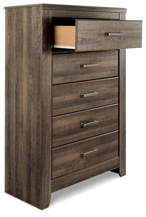Juararo - Five Drawer Chest - Dark Brown – Accent Chests by Signature Design by Ashley® at Furniture Wholesale Plus , Nashville furniture store
