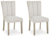 Larawyn - Dining Upholstered Side Chair (Set of 2) - Bisque – Chair Sets by Signature Design by Ashley® at Furniture Wholesale Plus , Nashville furniture store
