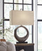 Saria - Metal Table Lamp  - Antique Silver Finish – Table Lamps by Signature Design by Ashley® at Furniture Wholesale Plus , Nashville furniture store