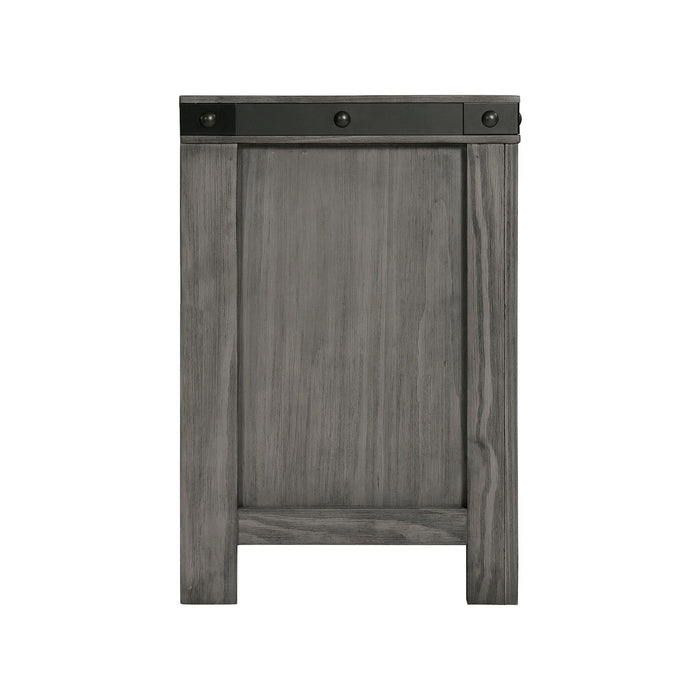 Wade - 2-Drawer Nightstand - Black Finish – Accent Nightstands by Elements International at Furniture Wholesale Plus , Nashville furniture store