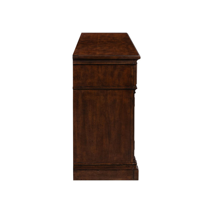 Fireplace TV Consoles - 512 84" Console With Fire FTS - Brown – Fireplace TV Stands by Liberty Furniture at Furniture Wholesale Plus , Nashville furniture store