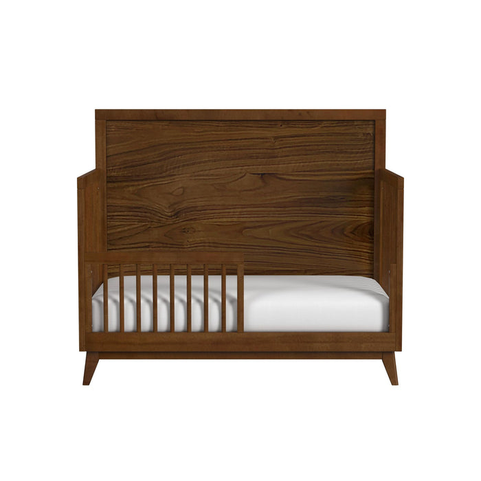 Malia - Crib With High Headboard And Guardrail - Walnut – Cribs by Elements International at Furniture Wholesale Plus , Nashville furniture store