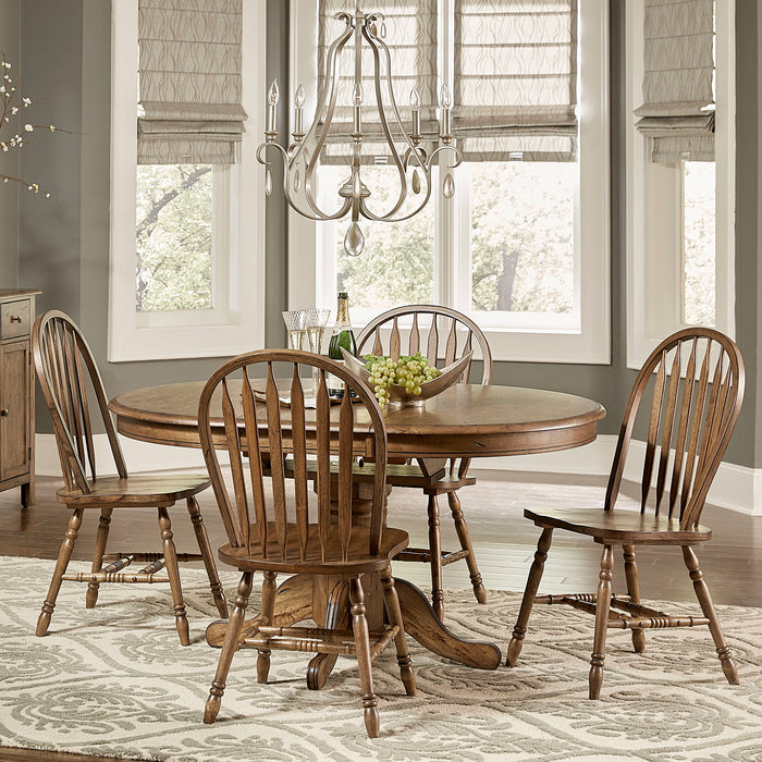 Carolina Crossing - Pedestal Table Set – 3 Piece Dining Room Sets by Liberty Furniture at Furniture Wholesale Plus , Nashville furniture store