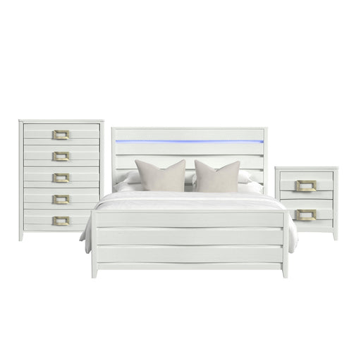 Tobias - Bedroom Set With LED – 3 Piece Bedroom Sets by Elements International at Furniture Wholesale Plus , Nashville furniture store