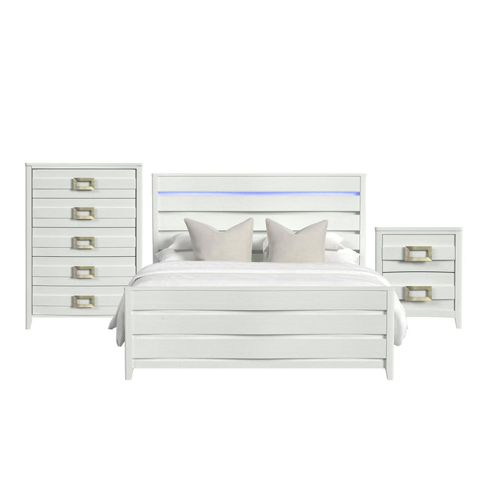 Tobias - Bedroom Set With LED – 3 Piece Bedroom Sets by Elements International at Furniture Wholesale Plus , Nashville furniture store