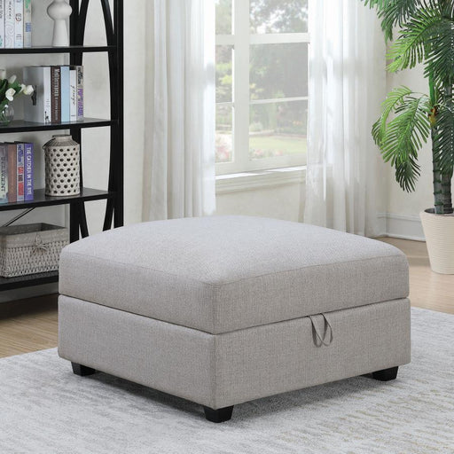 Cambria - Square Upholstered Storage Ottoman - Gray - Premium Storage Ottomans from CoasterElevations - Just $429! Shop now at Furniture Wholesale Plus  We are the best furniture store in Nashville, Hendersonville, Goodlettsville, Madison, Antioch, Mount Juliet, Lebanon, Gallatin, Springfield, Murfreesboro, Franklin, Brentwood