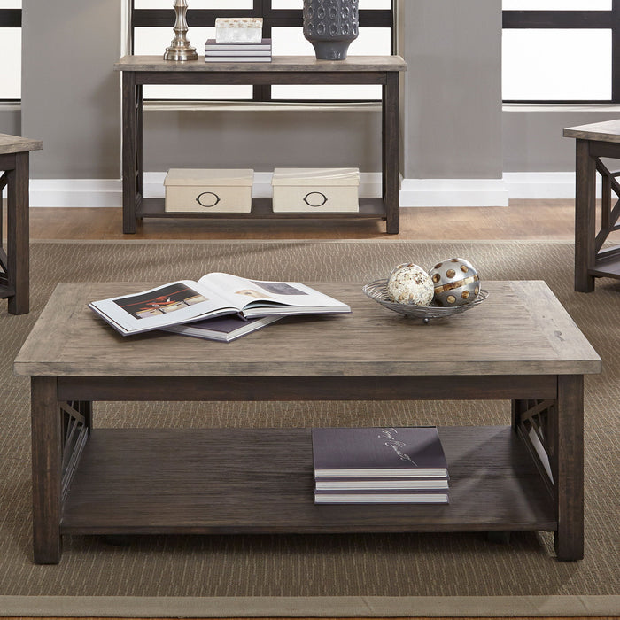 Heatherbrook - Cocktail Table - Charcoal & Ash – Cocktail Tables by Liberty Furniture at Furniture Wholesale Plus , Nashville furniture store