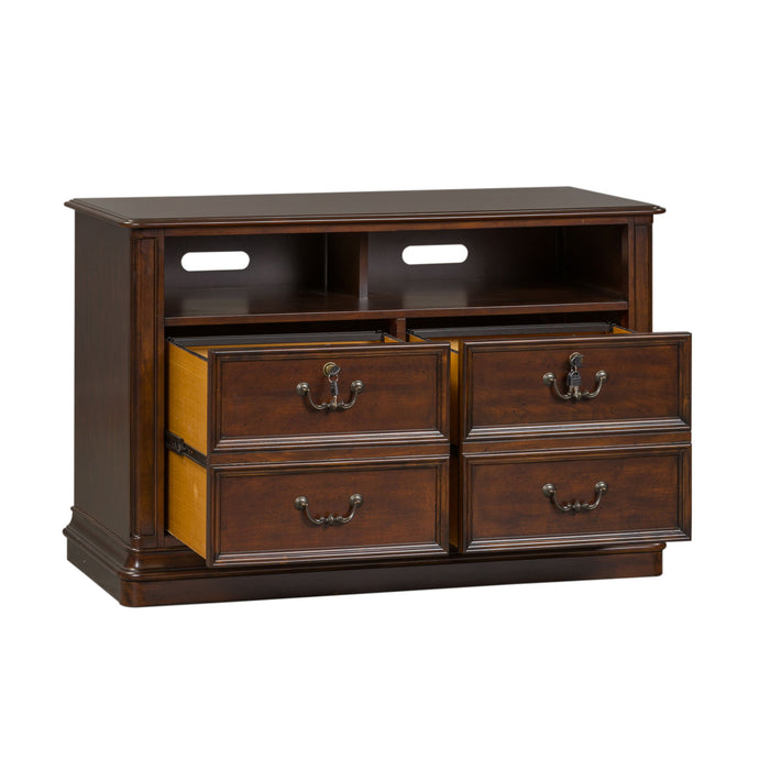 Brayton Manor - Jr Executive Media Lateral File - Cognac – Filing Cabinets by Liberty Furniture at Furniture Wholesale Plus , Nashville furniture store