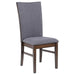 Sherwood - Upholstered Dining Side Chair (Set of 2) - Gray – Chair Sets by Coaster Fine Furniture at Furniture Wholesale Plus , Nashville furniture store