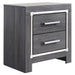 Lodanna - Two Drawer Night Stand - Gray – Accent Nightstands by Signature Design by Ashley® at Furniture Wholesale Plus , Nashville furniture store