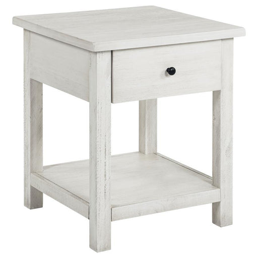 Payne - 1 Drawers Wood End Table with Shelf – End Tables by Coaster Fine Furniture at Furniture Wholesale Plus , Nashville furniture store