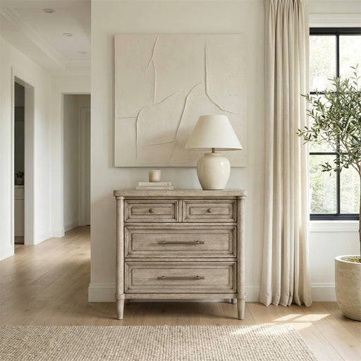 Rochelle Park - Nightstand With Charging Station - Smokey Taupe – Nightstands w/ Charging Stations by Liberty Furniture at Furniture Wholesale Plus , Nashville furniture store